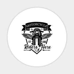 Motorcycle riders here - Bike lover and vintage style motorcycle Magnet